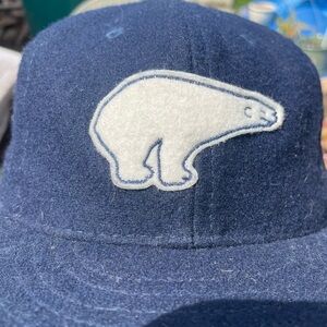 Navy Blue Cap with Polar Bear Patch